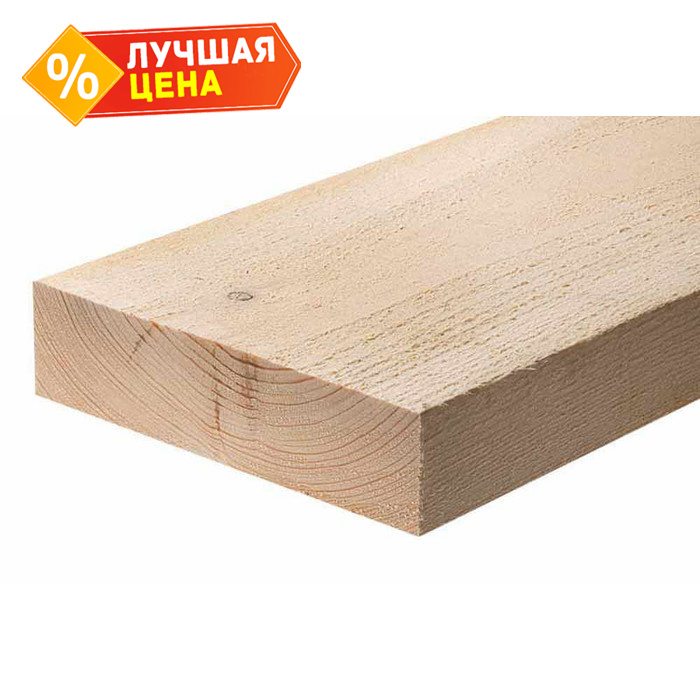 Доска обрезная естественной влажности 40х200х6000 сорт 1-2